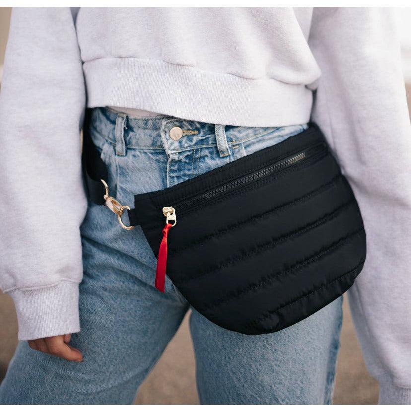 Pretty Simple | Jolie Puffer Belt Bag | Women's Polyester Belt Bag - becauseofadi