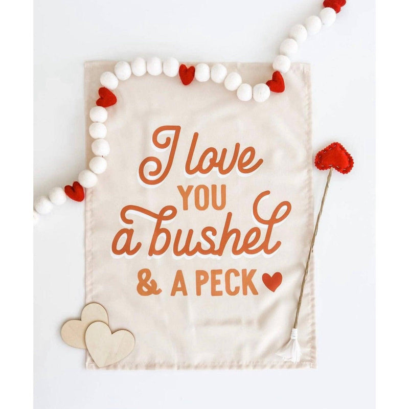 Red Heart Valentine Felt Ball Garland | Glitter Party Co. - becauseofadi