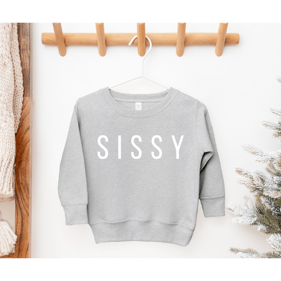 Sissy Crewneck Sweatshirt | Heather Gray | Toddler Sweatshirt