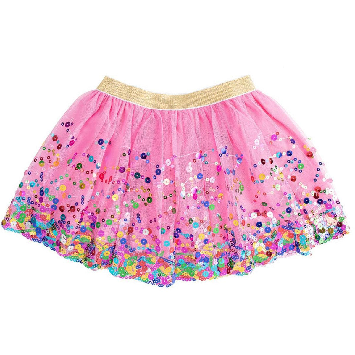 Sweet Wink | Girls Raspberry Pink Confetti Birthday Tutu | Kids - becauseofadi