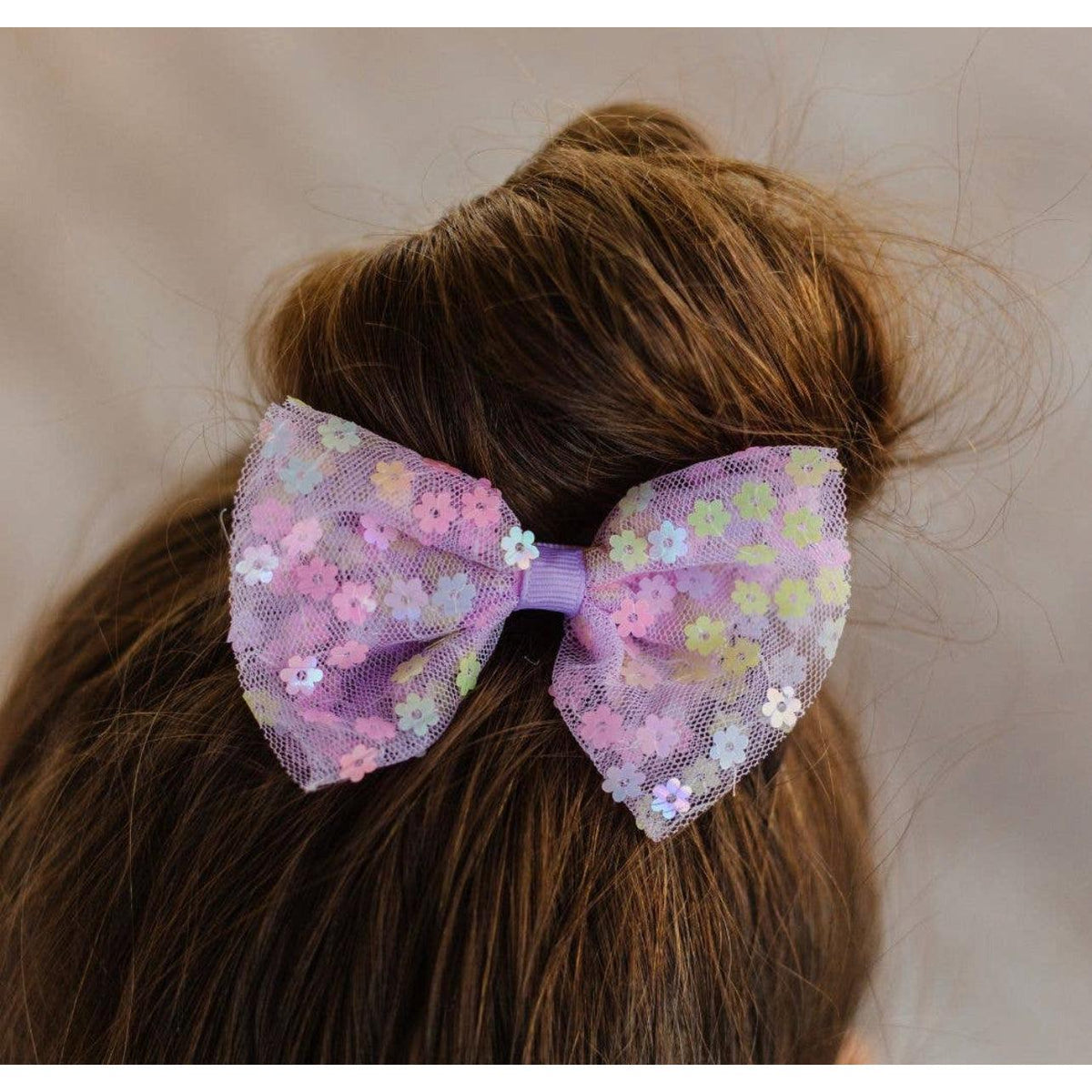 Sweet Wink | Kids Confetti Flower Bow Hair Clip - becauseofadi