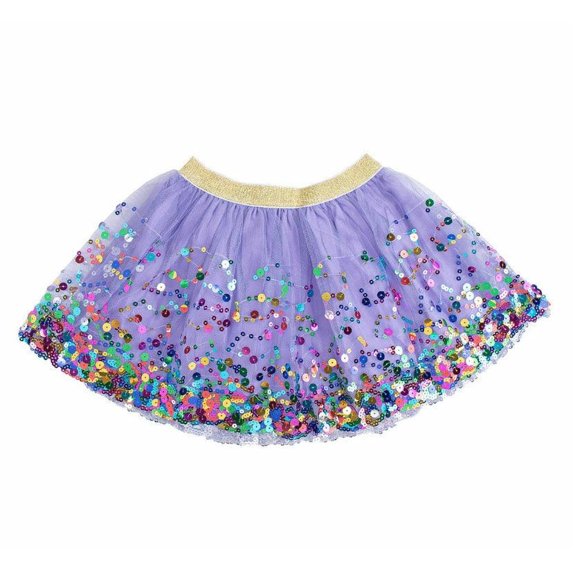 Sweet Wink | Lavender Confetti Tutu Skirt | Kids Soft Tulle Tutu - becauseofadi