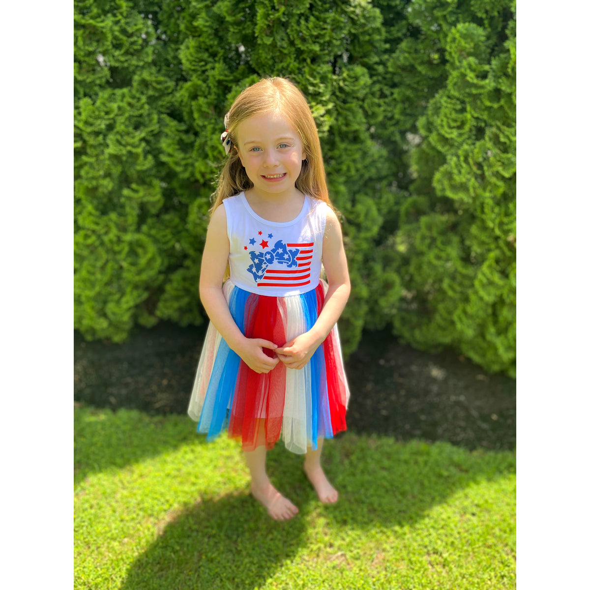 Sweet Wink | Patriotic Fairy Dress | Girl's 4th of July Dress | Red, White, and Blue Dress - becauseofadi