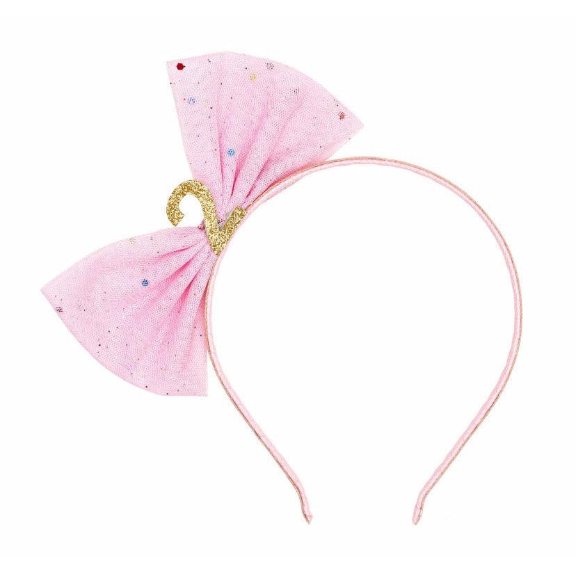 Sweet Wink Birthday Bow Headband - becauseofadi