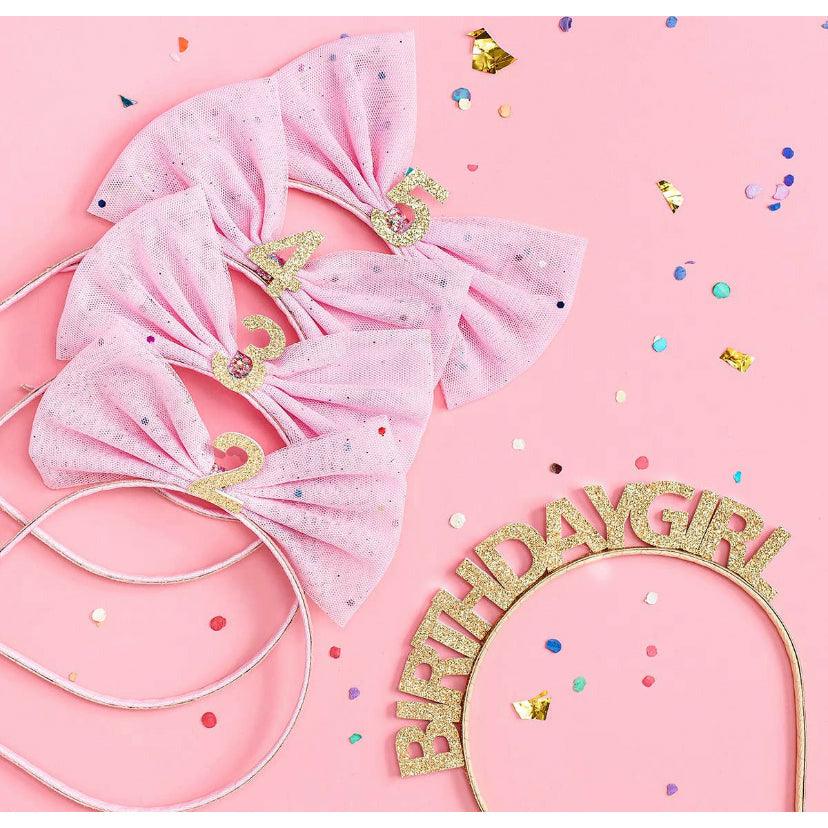 Sweet Wink Birthday Bow Headband - becauseofadi