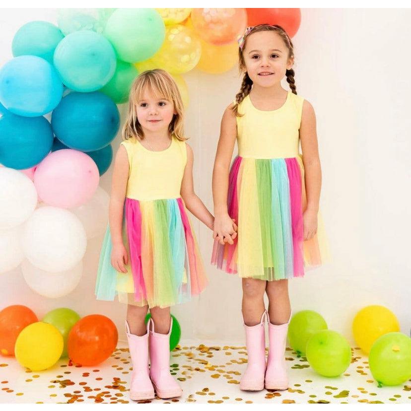 Sweet Wink | Toddler Rainbow Fairy Dress - becauseofadi