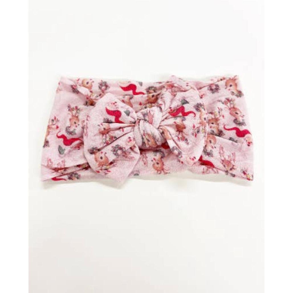 Vintage Santa and Reindeer Nylon Headband - becauseofadi